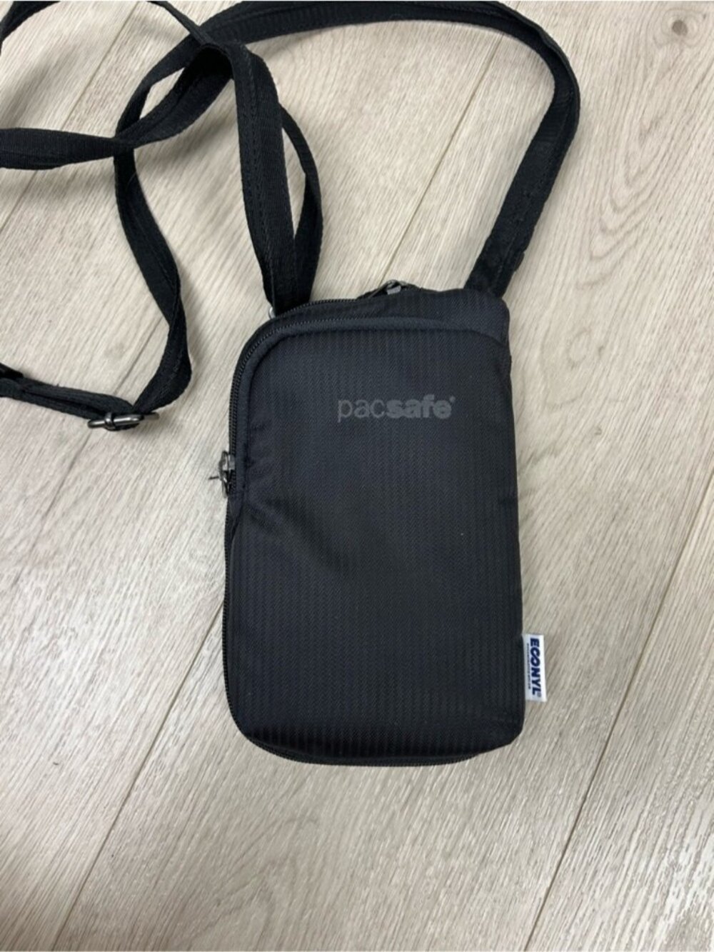 Pacsafe Women's Daysafe Anti Theft Tech Crossbody, Econyl Black